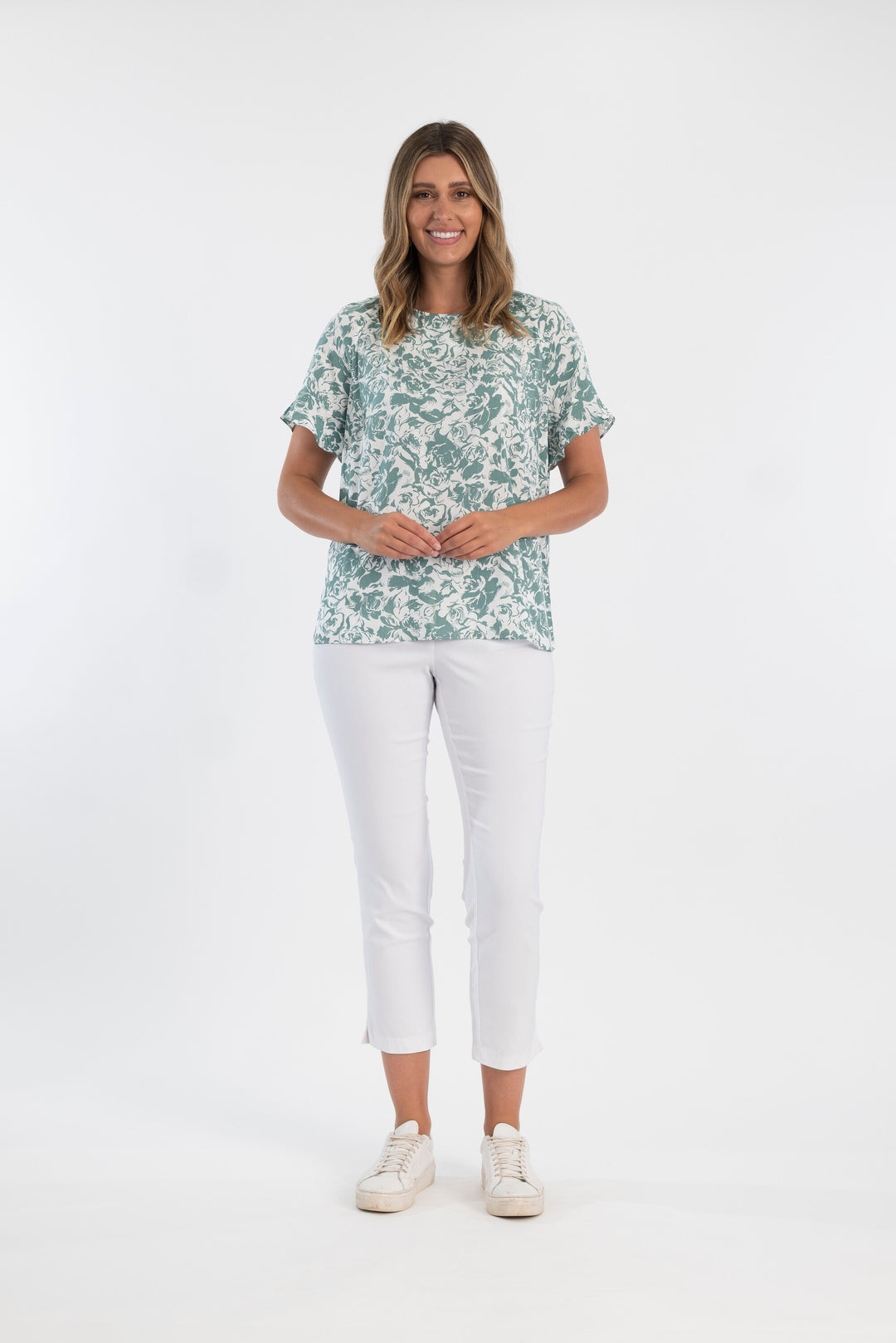 Abby S/Sleeve Top - Mint