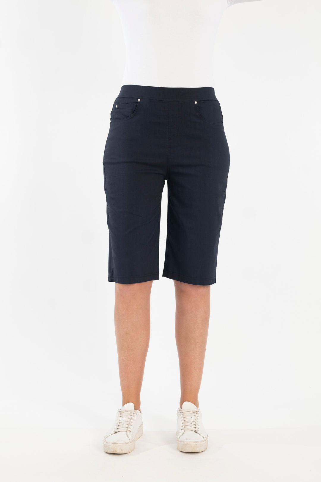 Renoma Stretch Capri Pants - Black