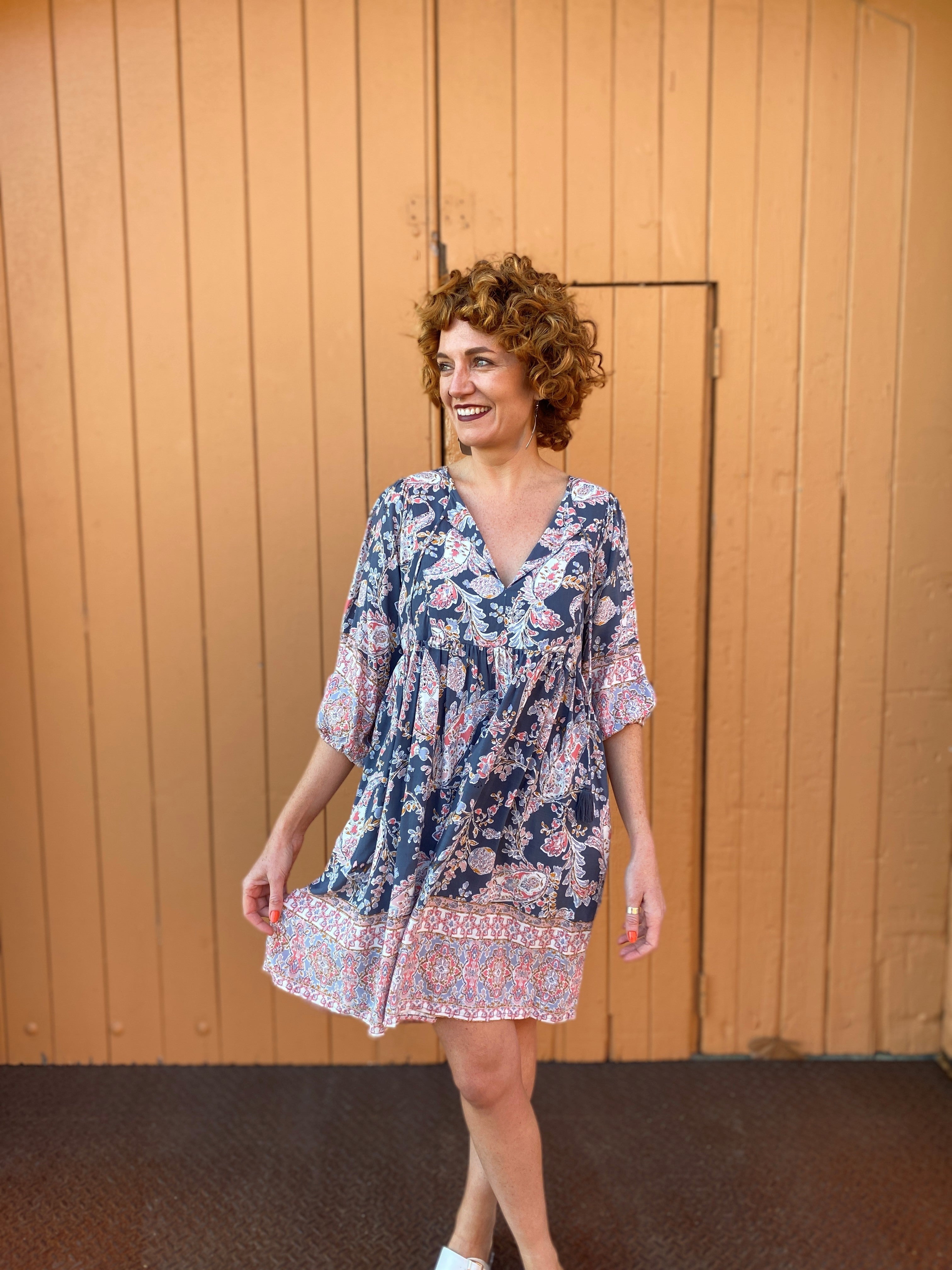 Tanya Mini Dress - Beige