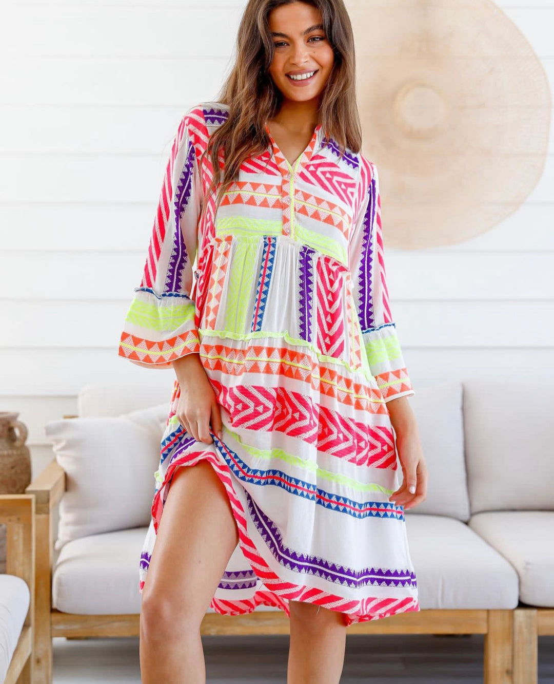 Neon Mediterranean Dress