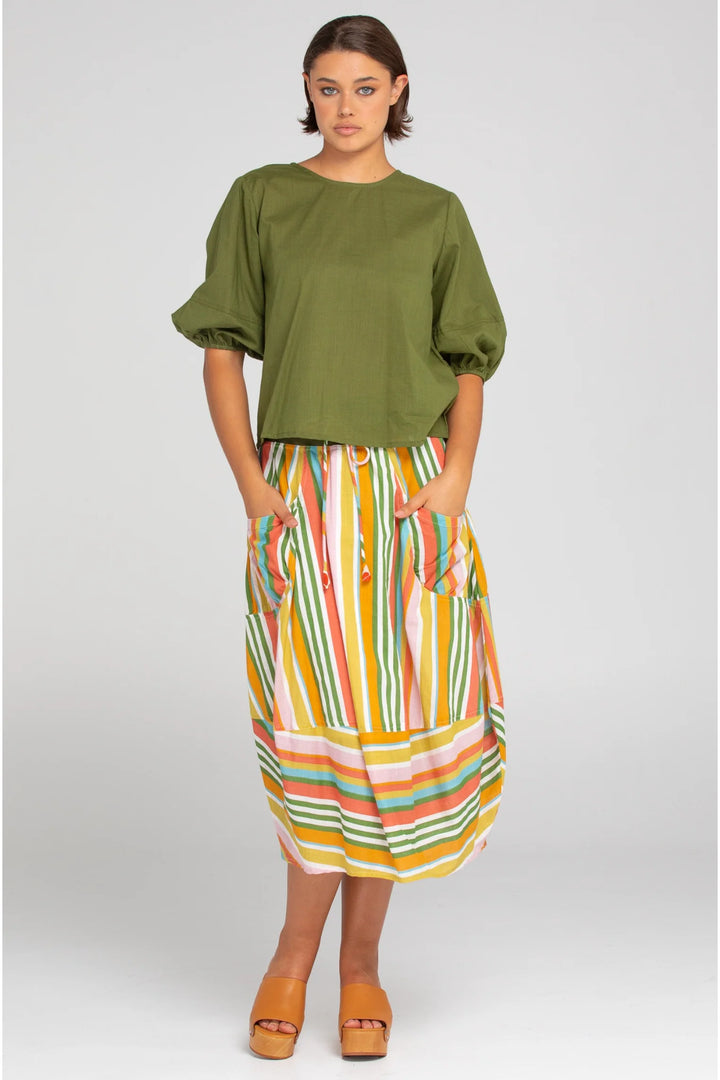 Boom Shankar Guru Skirt Aliana Stripe