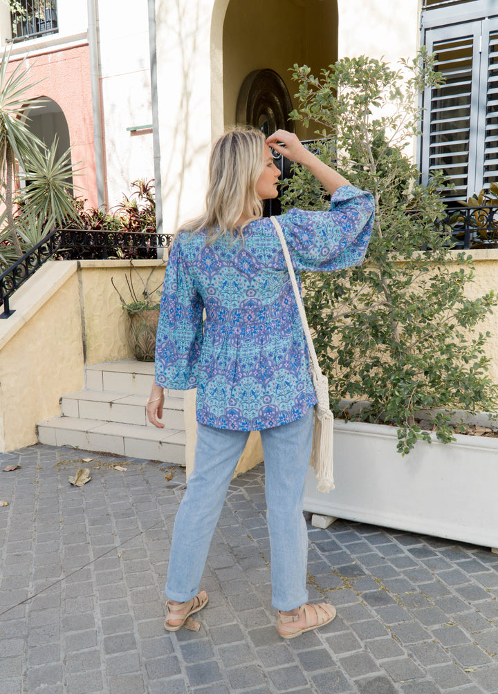 Honey & Stone Stella Top - Moroccan Paradise