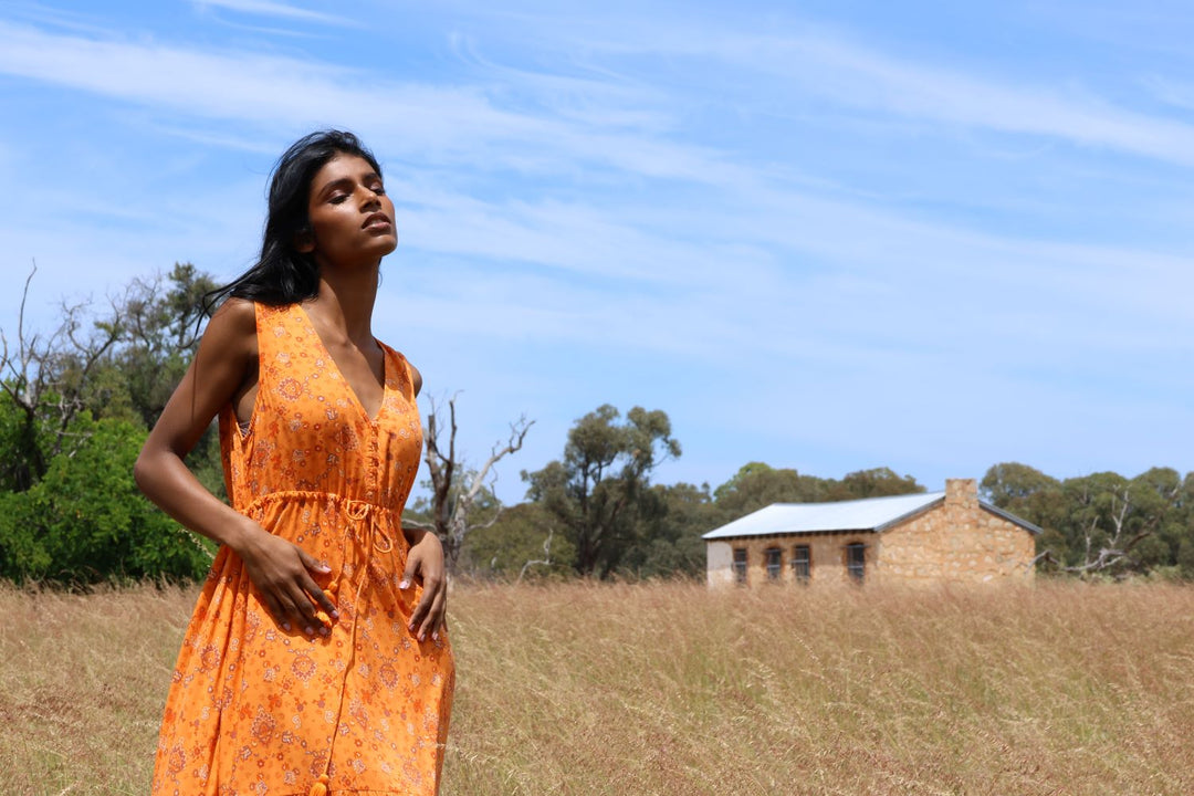 Honey & Stone Meadow Sunkissed Maxi Dress