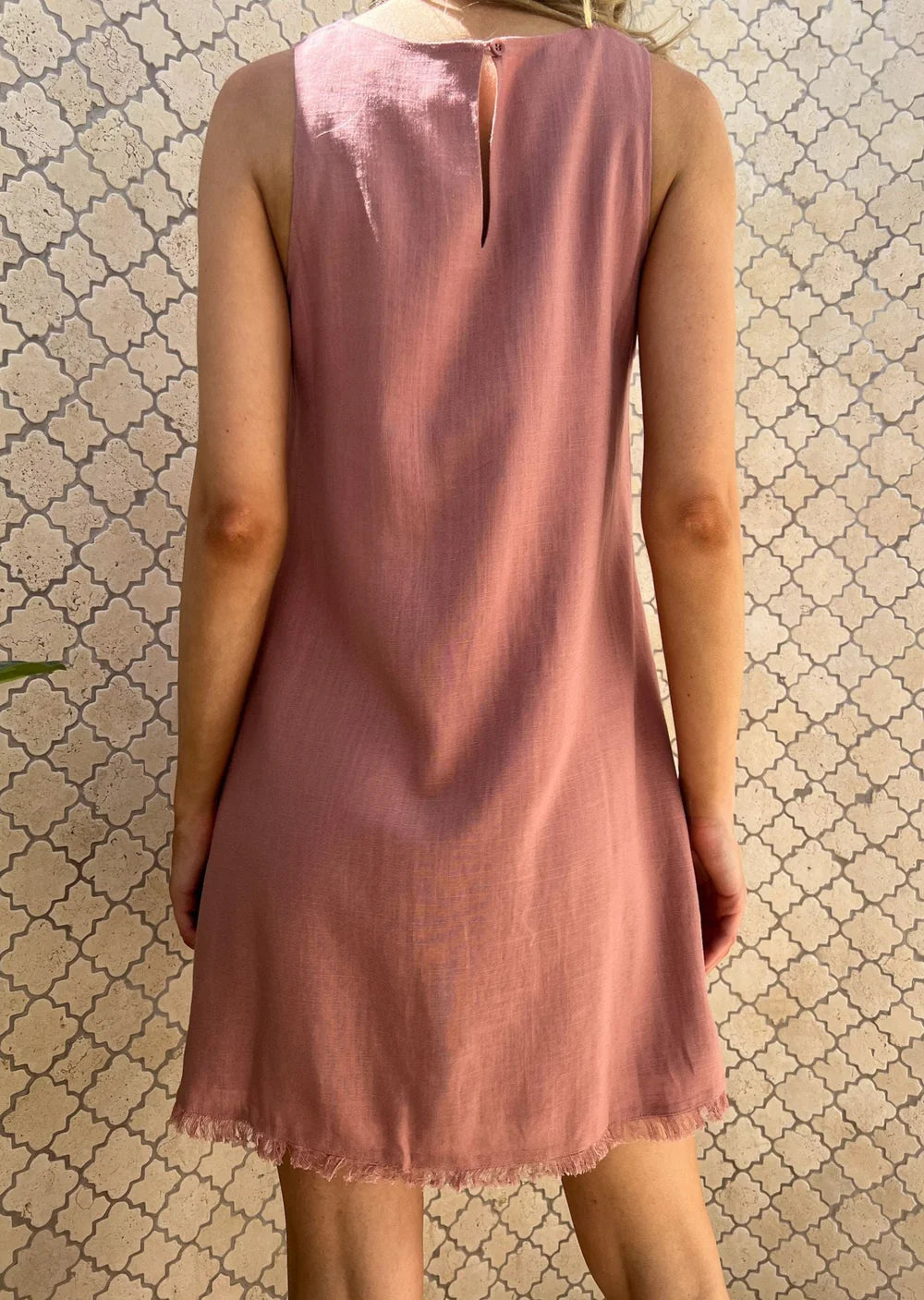 Misty Shift Dress - Rose