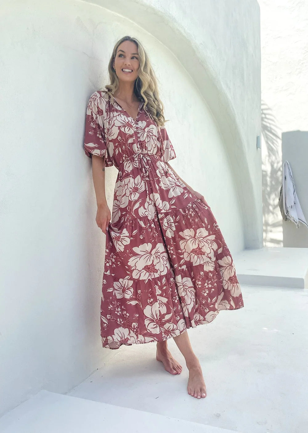 Isla Maxi - Withering Rose Print