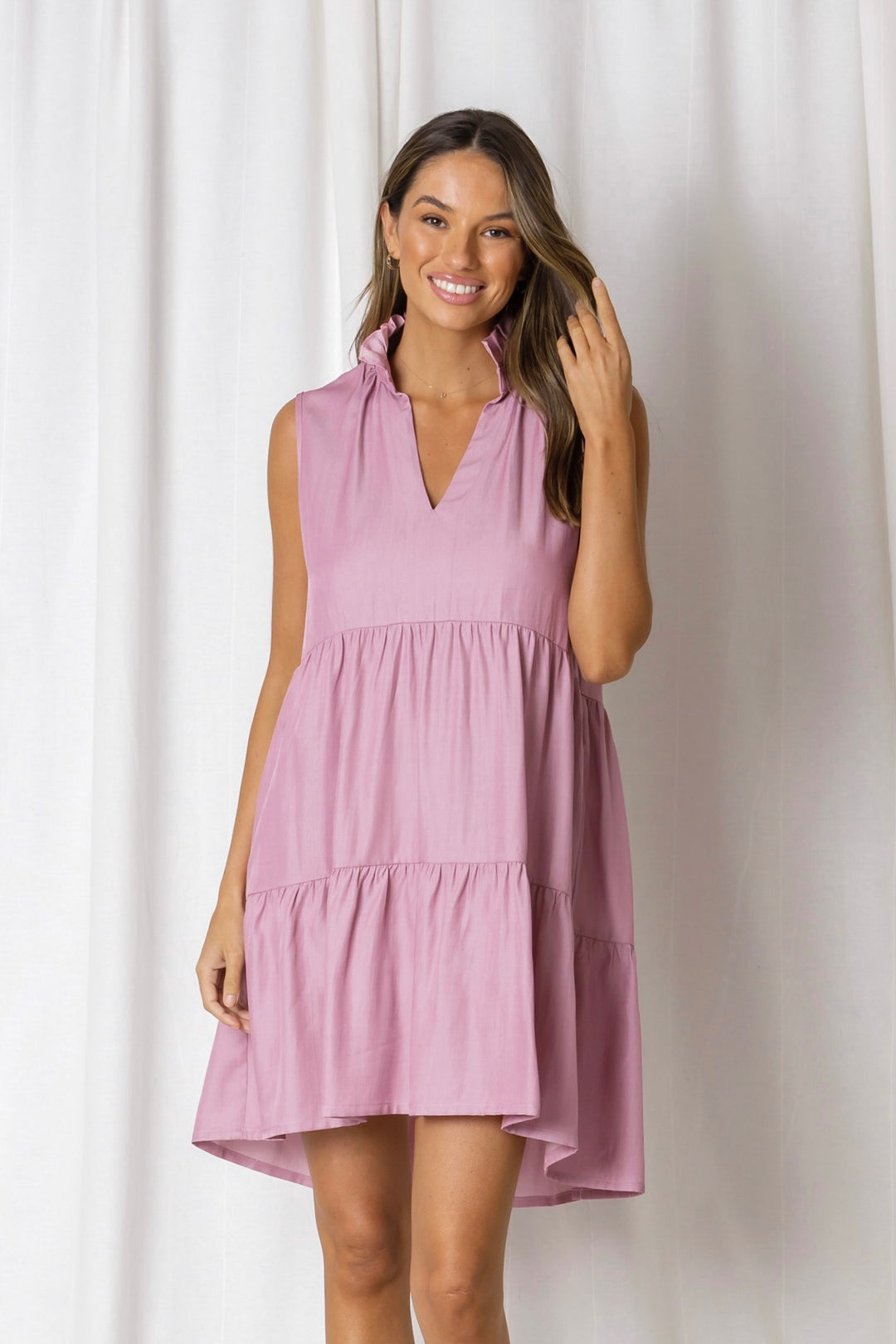 Hazel Dress - Dusty Rose