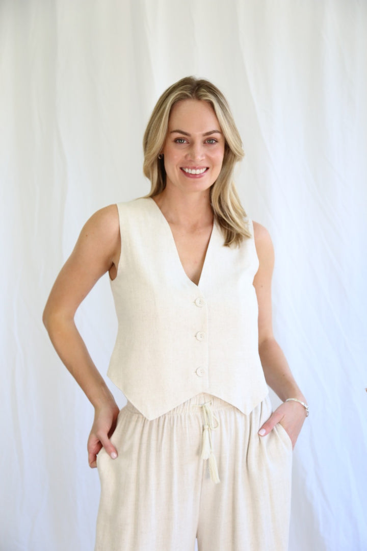 Tyliah Vest - Oat