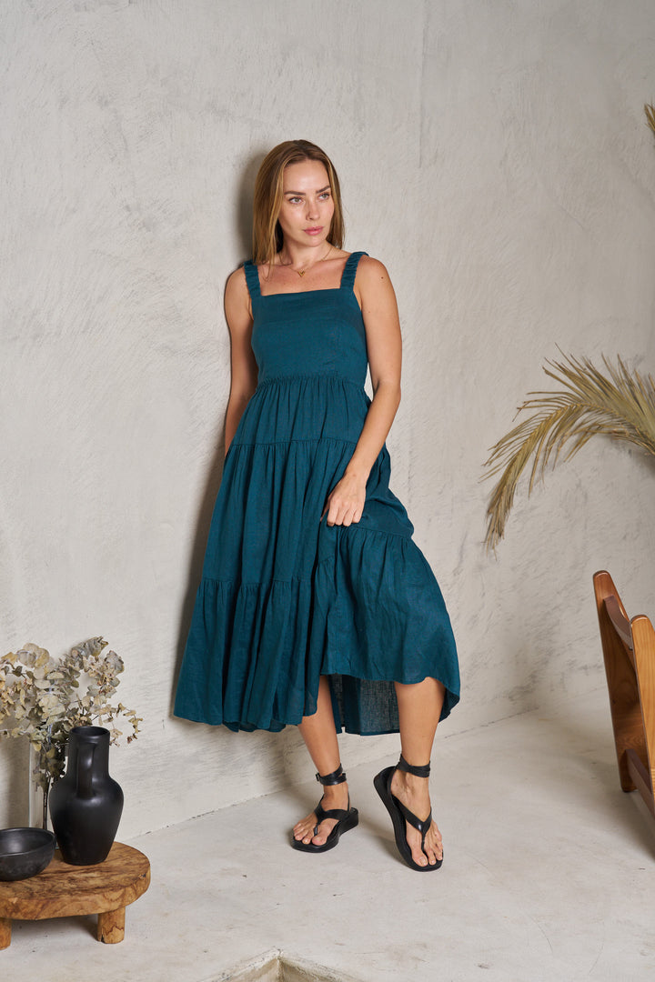 Valeria Billie Dress - Teal