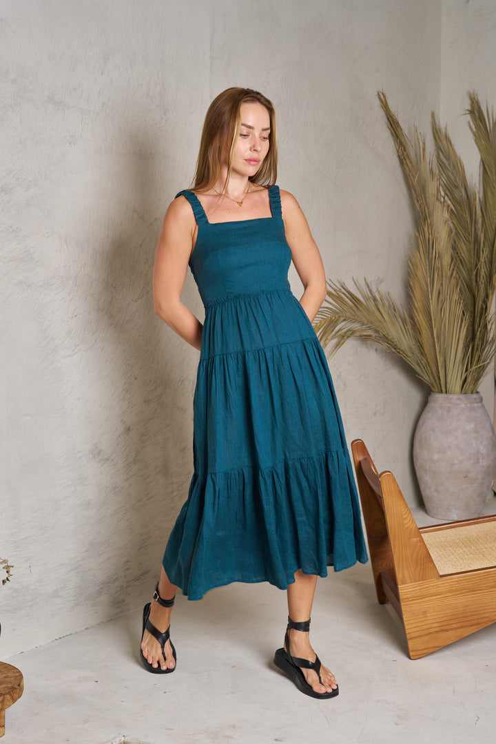 Valeria Billie Dress - Teal