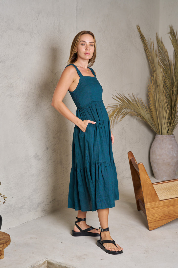 Valeria Billie Dress - Teal