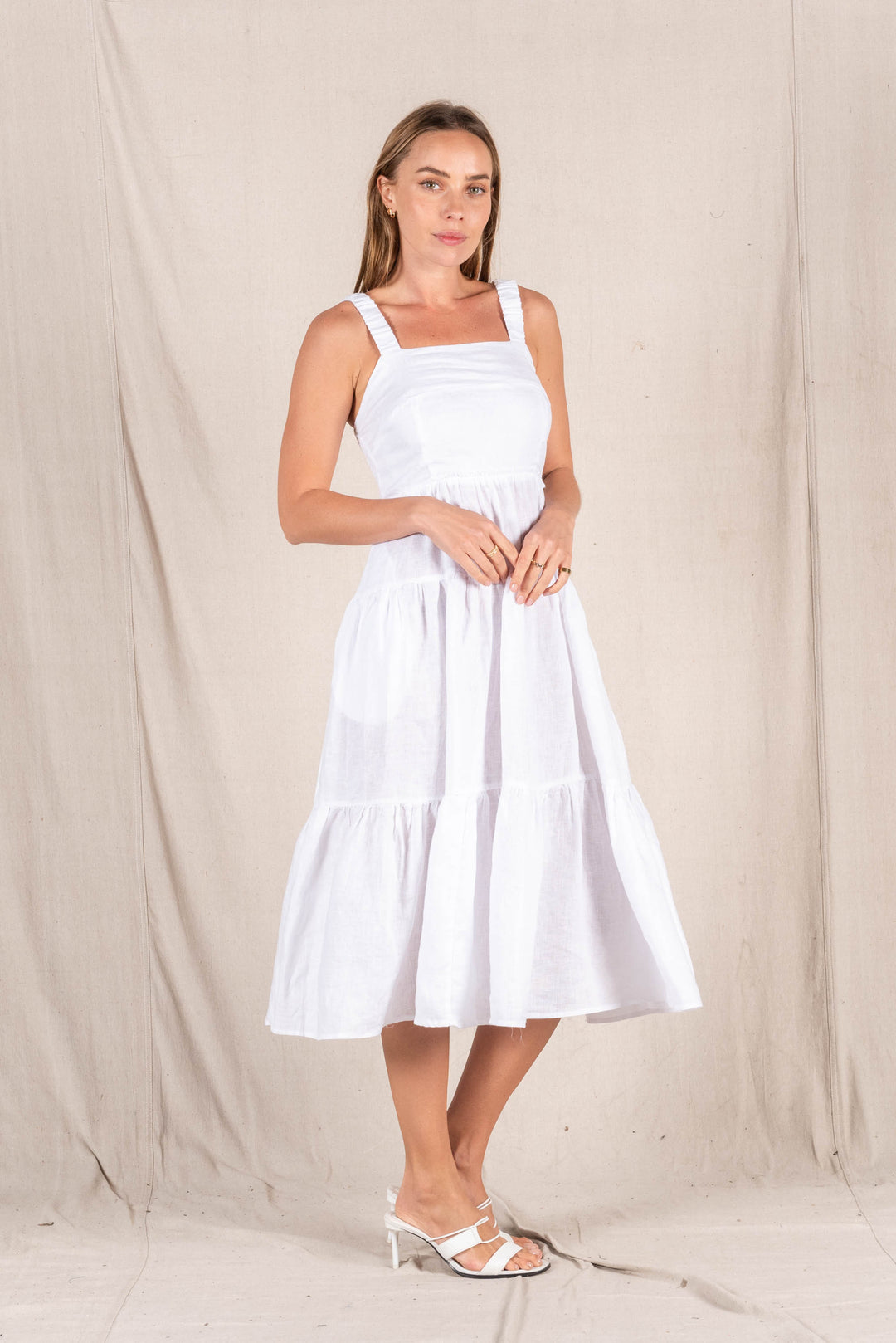 Valeria Billie Dress - White