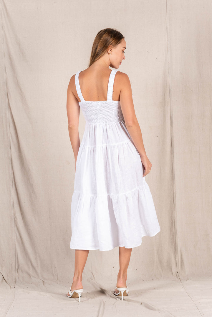 Valeria Billie Dress - White