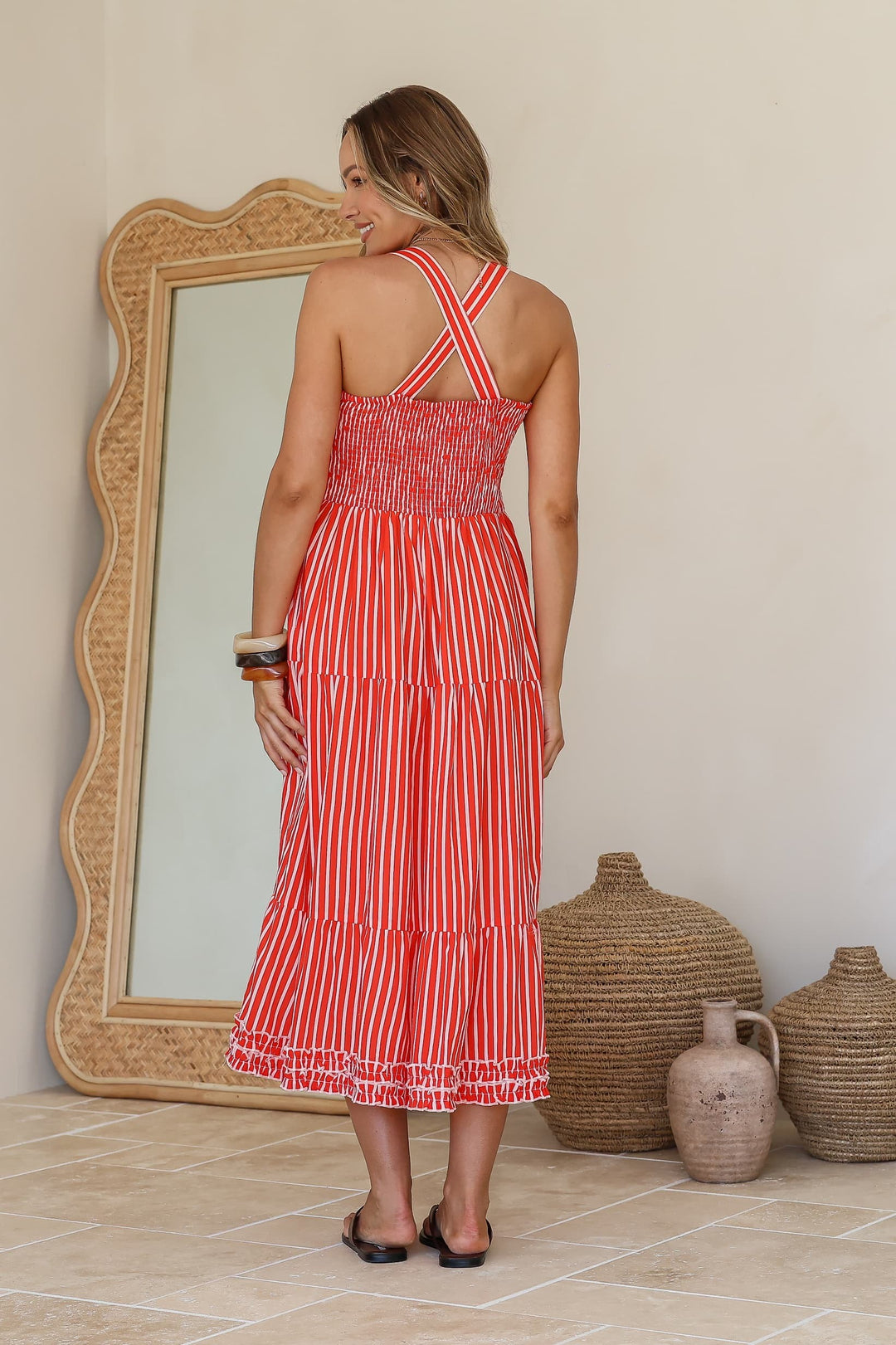 Red Stripe Dress