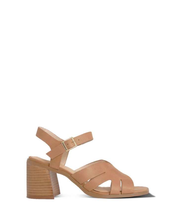 Nude Lena Block Heel - Tan