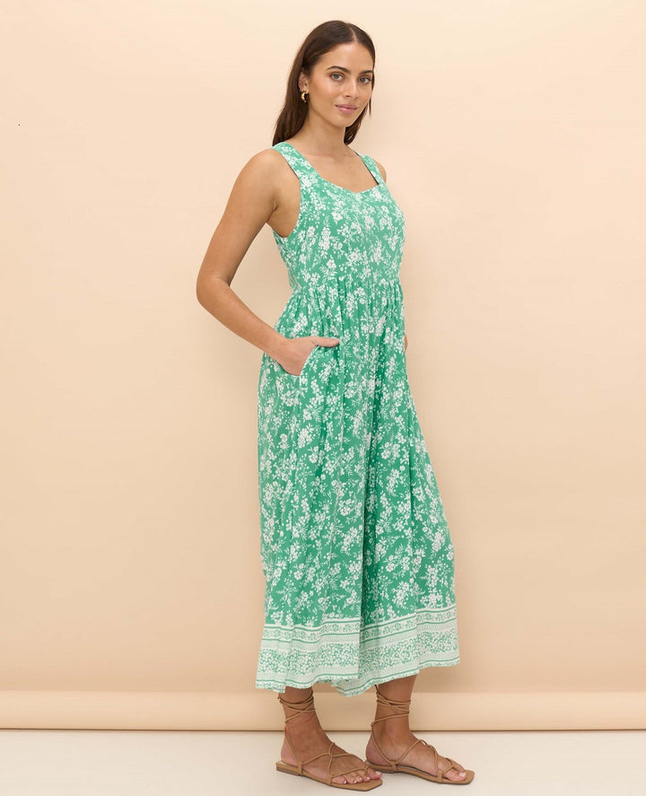 Minty Floral Jumpsuit