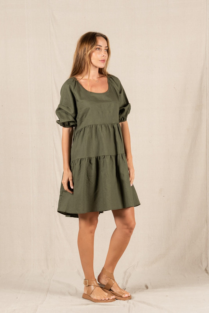 Valeria Arley Dress - Khaki