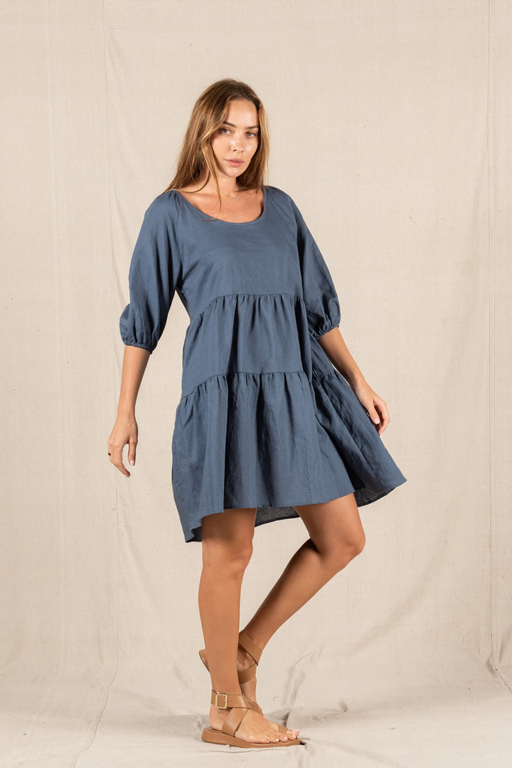 Valeria Arley Dress - Storm