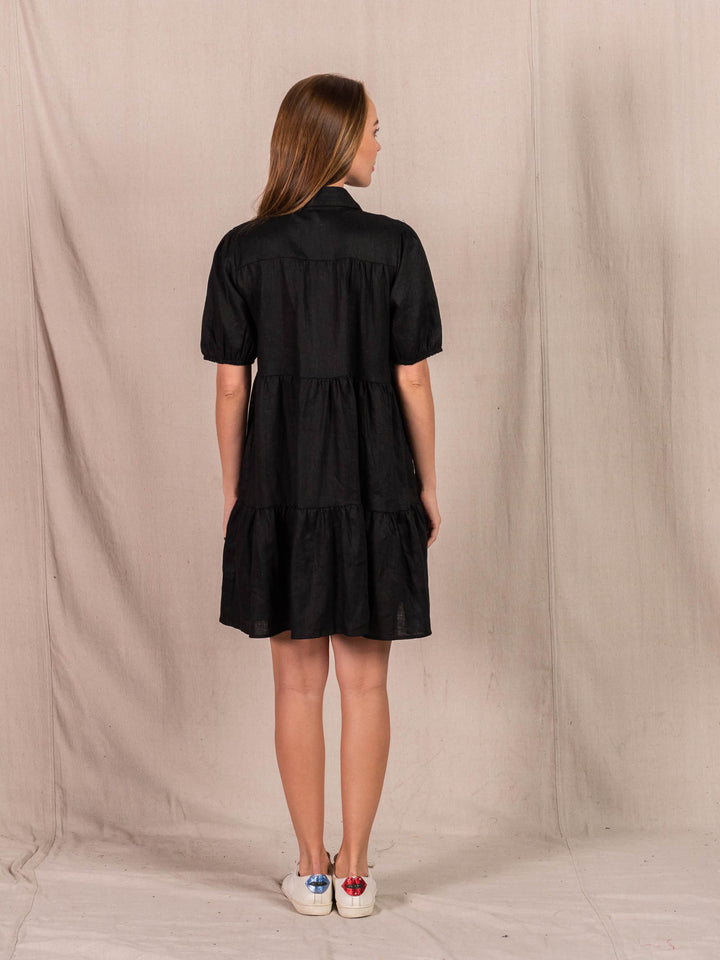 Valeria Christa S/Sleeve Dress - Black