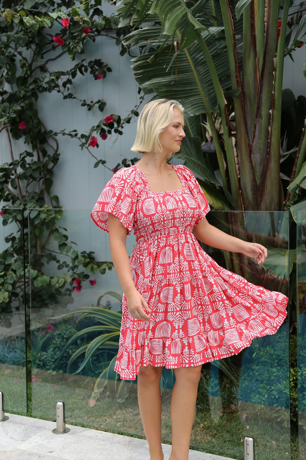 Sarci Dress - Red Vine