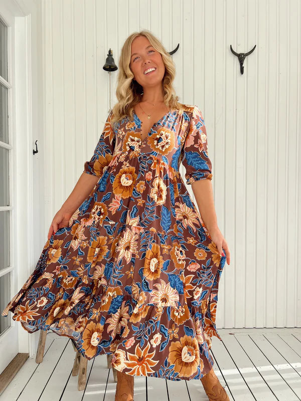 Eve Midi Dress - Tierra