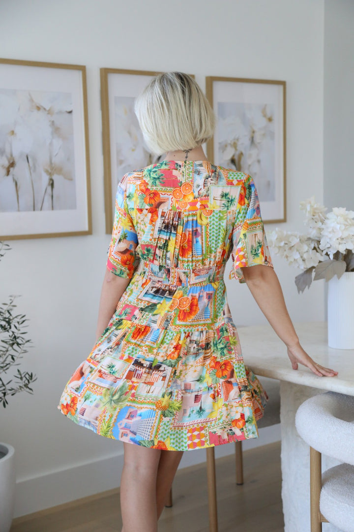 Rebekah Mini Dress - Citrus Fun